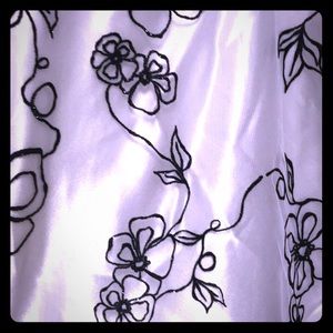 White and black dress